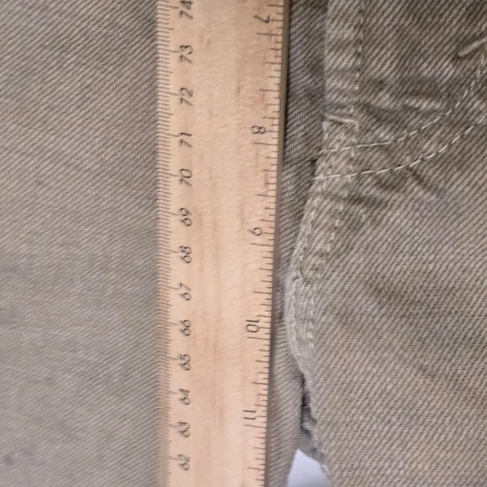 Levis 505 Regular Fit Jeans Mens 36x32 Tan Khaki Straight Leg Cotton Denim Pants